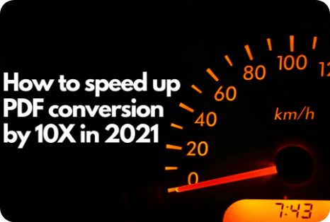 How to speed up document-to-PDF conversion by 10x?
